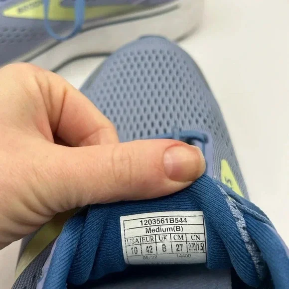 Brooks Ghost 14 Women Neutral Running Purple Impression /Dutch/ Lime Size 10 - Picture 10 of 12